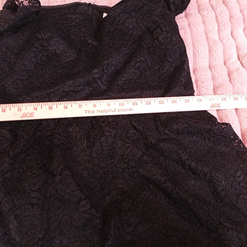 Grace Karin Black Lace Midi Dress with Square Notch Neckline - Picture 9 of 9